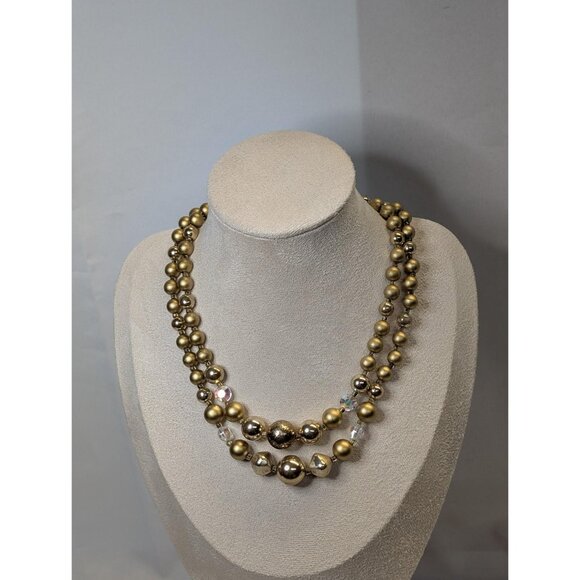 3 for $30 beautiful Vintage 50s bead necklace | double strand - Picture 3 of 8